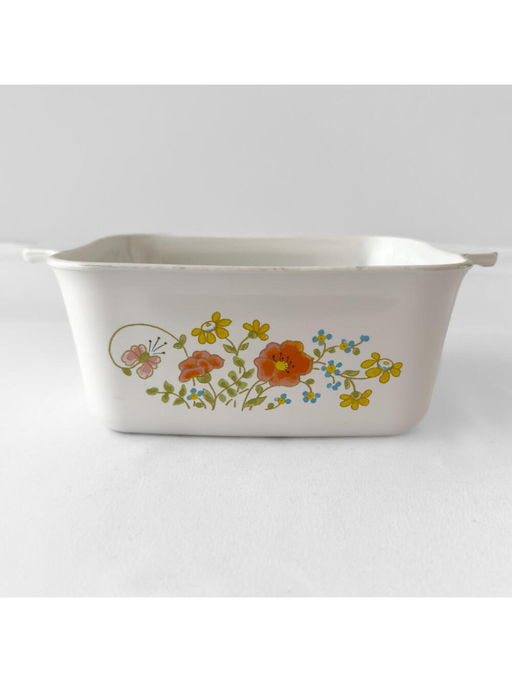 Vintage Corningware White Wildflower Ceramic‎ Baking Dish